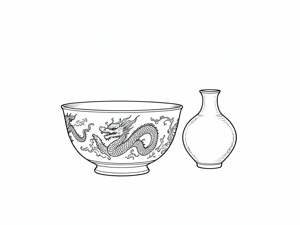 CHINE, Daoguang — Coupe en porcelaine blanche