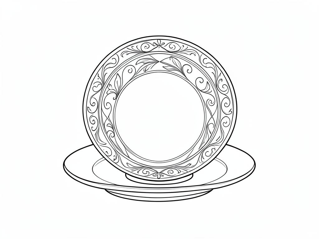 Pablo PICASSO & Madoura — Plat rond en terre de faïence blanche